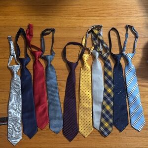 Stylish Boys' Tie Set - Red, Blue, Yellow, and More